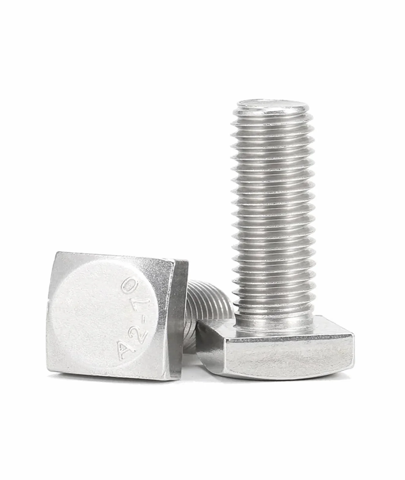 Bulloni a testa quadrata in acciaio inossidabile 304 A2 M4 M5 M6 M8 M10 M12 100mm