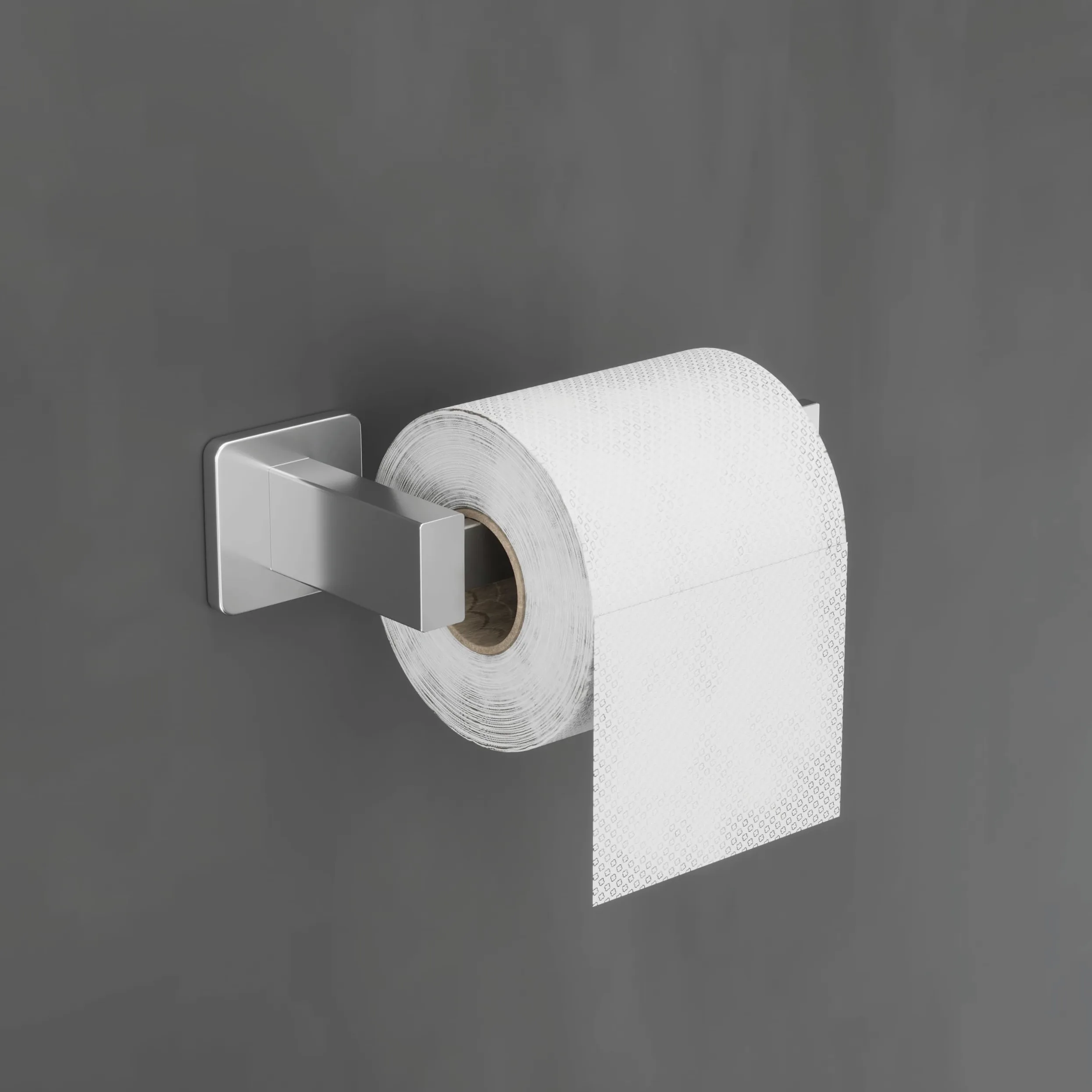 IMEX - Portarotolo Adesivo Carta Igienica Nero | Portarotolo Bagno Senza Forare in Acciaio Inox S.304 | Resistente a Umidità e Corrosione | Doppio Sistema di Fissaggio (Avvitato o Incollato)