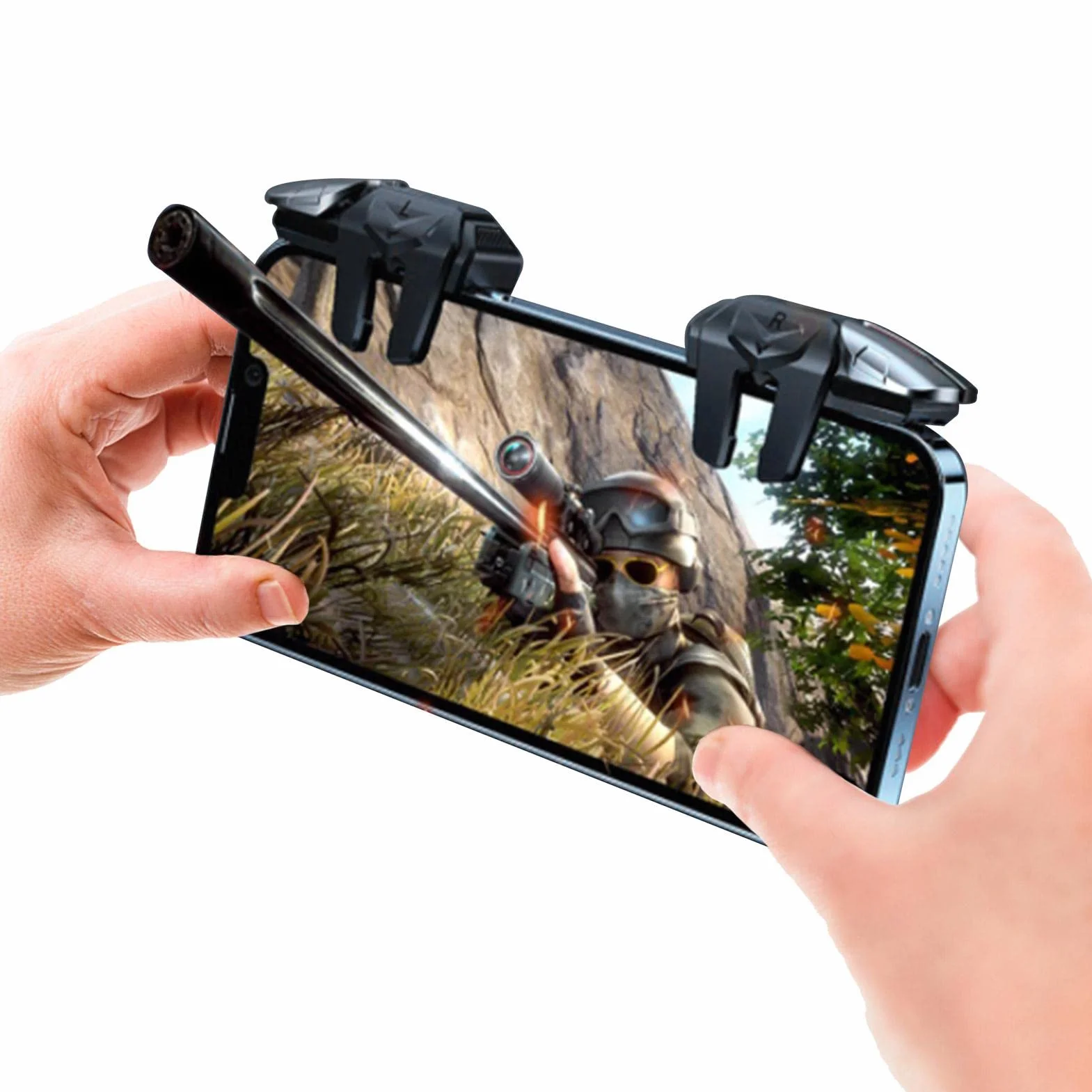 Trigger di gioco mobile per PUBG - PUBG Mobile Game Controller Trigger | Pulsante meccanico fisico di gioco mobile facile da usare