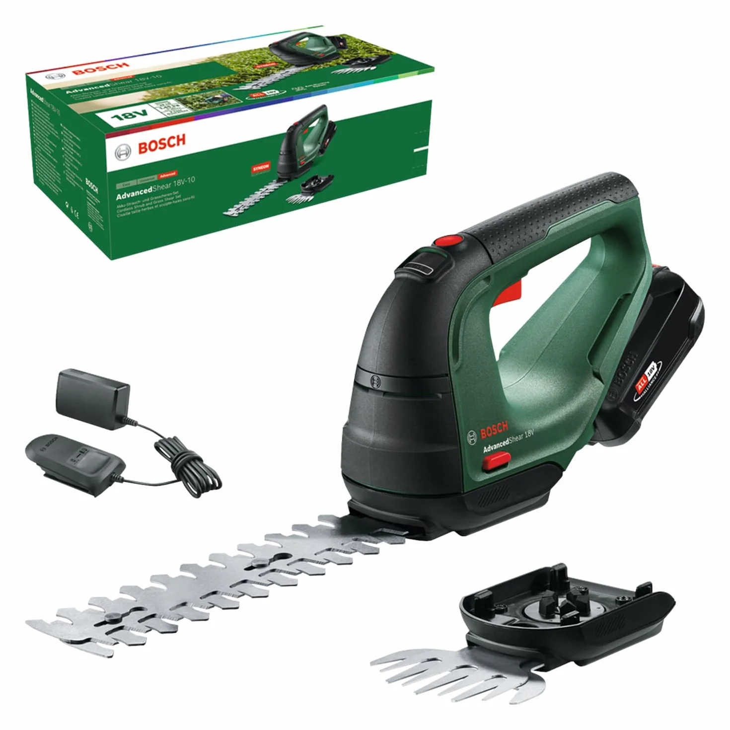 Bosch AdvancedShear 18V-10 Cesoia per erba a batteria 18V 85 m² lame rifilasiepi e erba