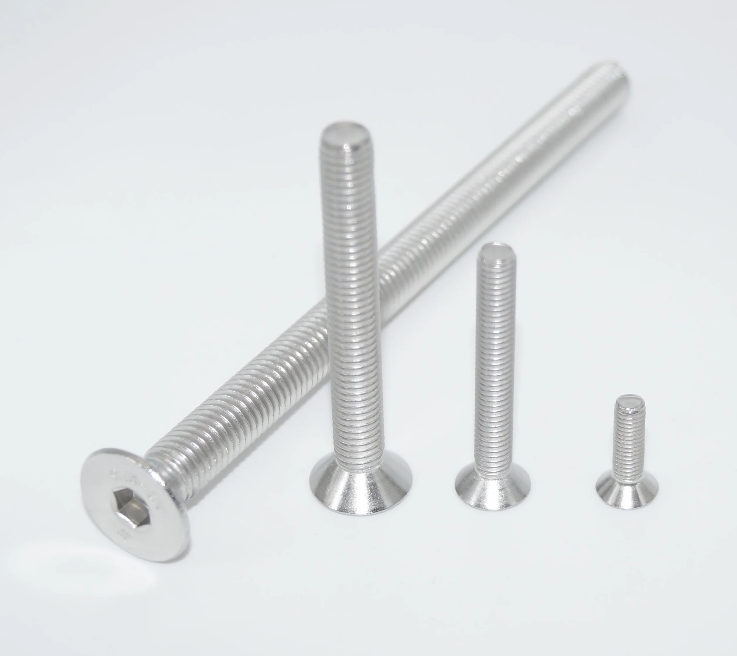 Viti a testa svasata con esagono incassato M2 x 5 ISO 10642 A2 acciaio inox 6 pezzi