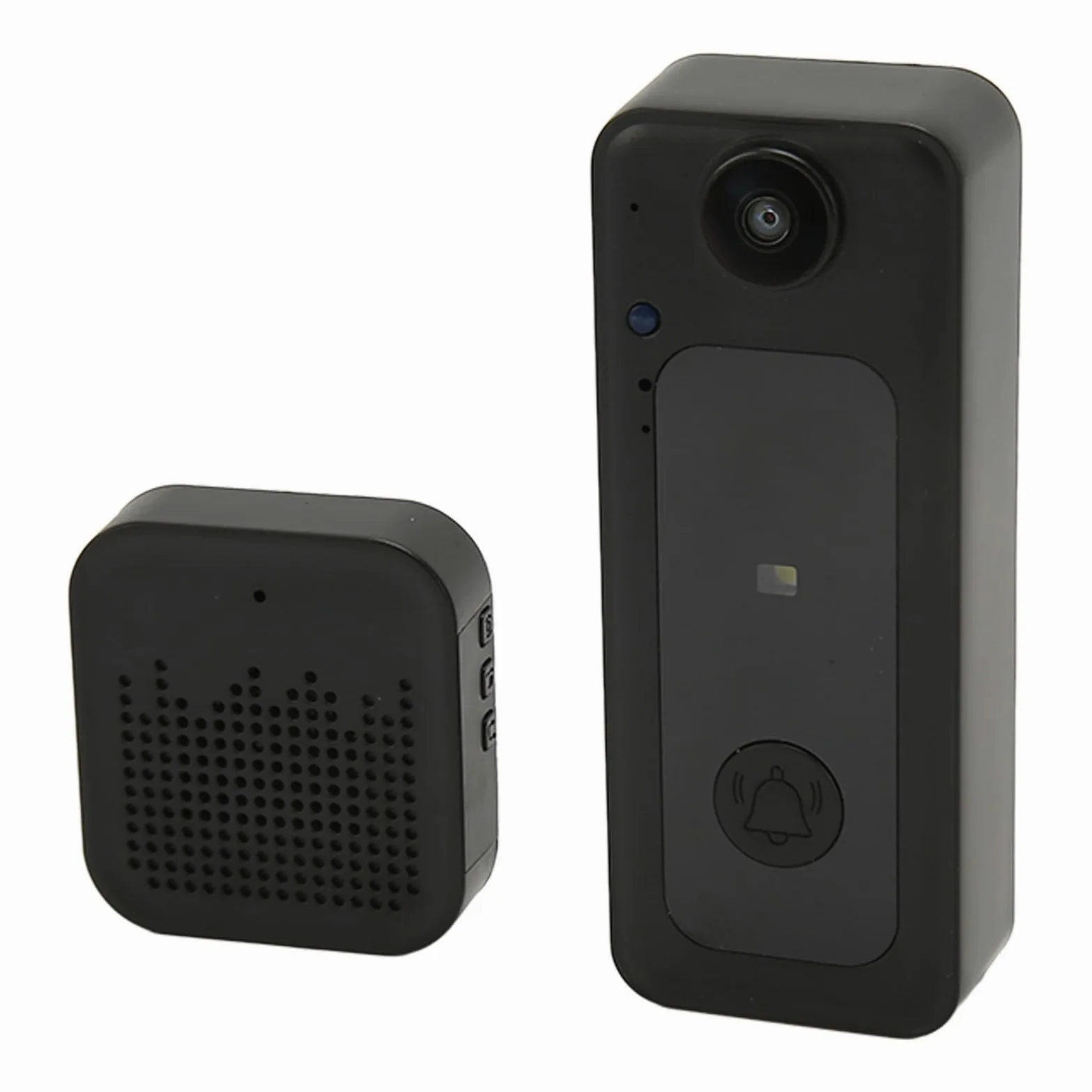 Septpenta Videocitofono Wireless, Telecamera Campanello Wireless, Citofono Vocale Bidirezionale/Funzione Visione Notturna/Controllo Intelligente, Microfono Altamente Sensibile per Monitoraggio Interno