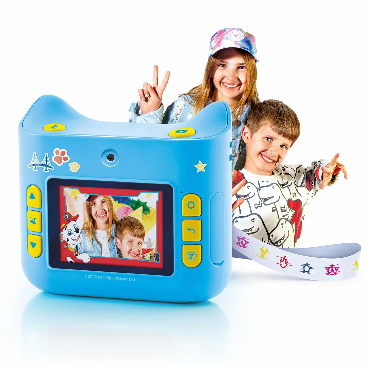 Canal Toys - Photo Creator - PAT'PATROUILLE-Fotocamera a stampa istantanea-con 4 rotoli di carta e 4 feltri-senza inchiostro -PPC 037