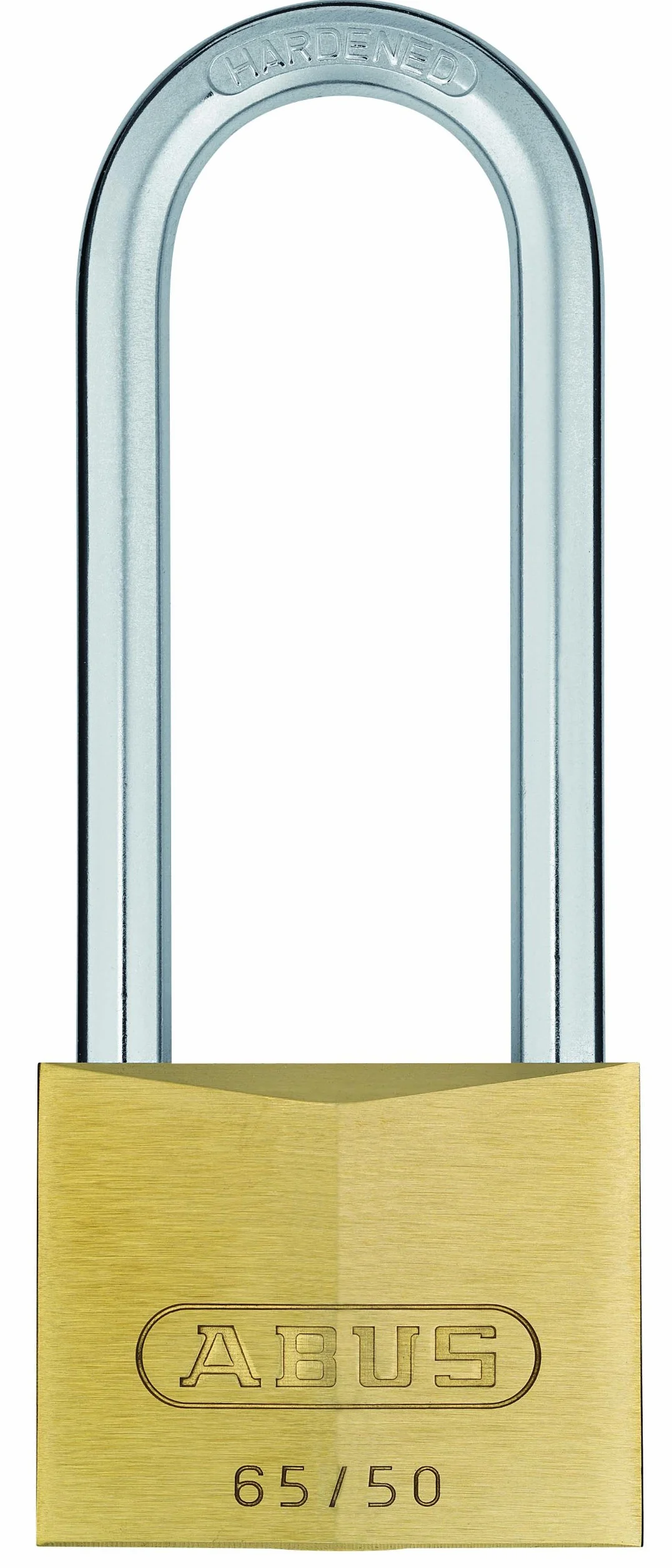 Abus 12018 - Lucchetto in ottone ad arco lungo, 80 mm, con chiave unica 6504