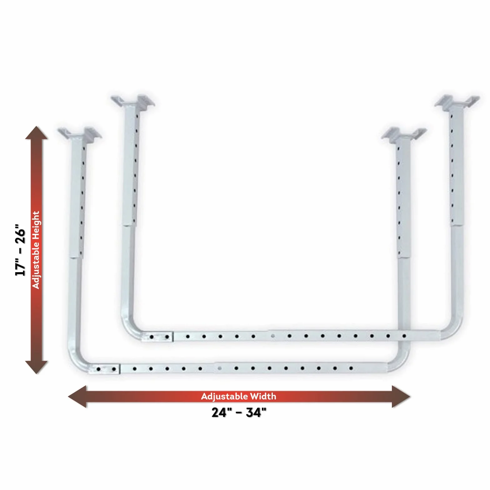 HyLoft 80842-10 Kit di montaggio a soffitto per garage regolabile 83,8 x 86,4 cm bianco