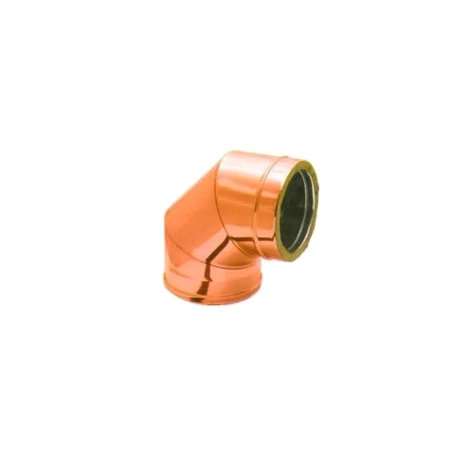 Curva 90° coibentata doppiaparete esterno rame diam. int. 250 / est. 300