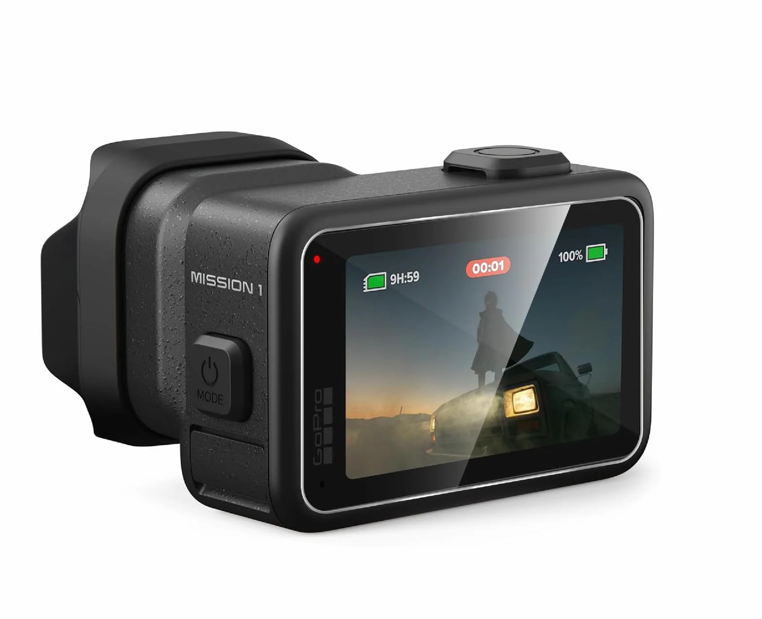 GIOPUEY Vetro Temperato Compatibile con GoPro Mission 1 PRO, 4 Pezzi Pellicola Prottetiva e 2 Pezzi Pellicola Fotocamera, HD, Resistente ai Graffi, Senza Bolle (Transparent)