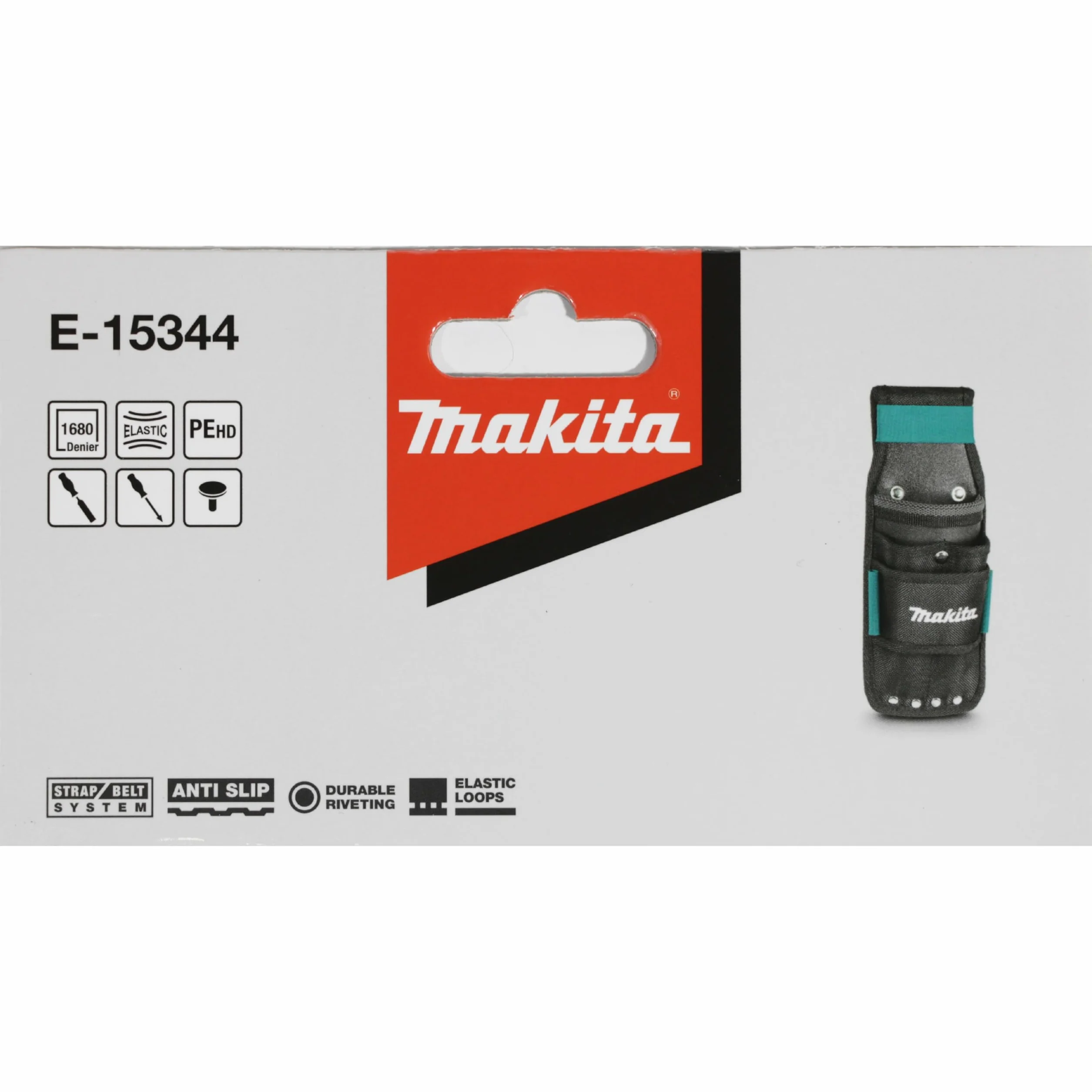 Makita E-15344 Scalpello e portautensili 3 tasche, nero