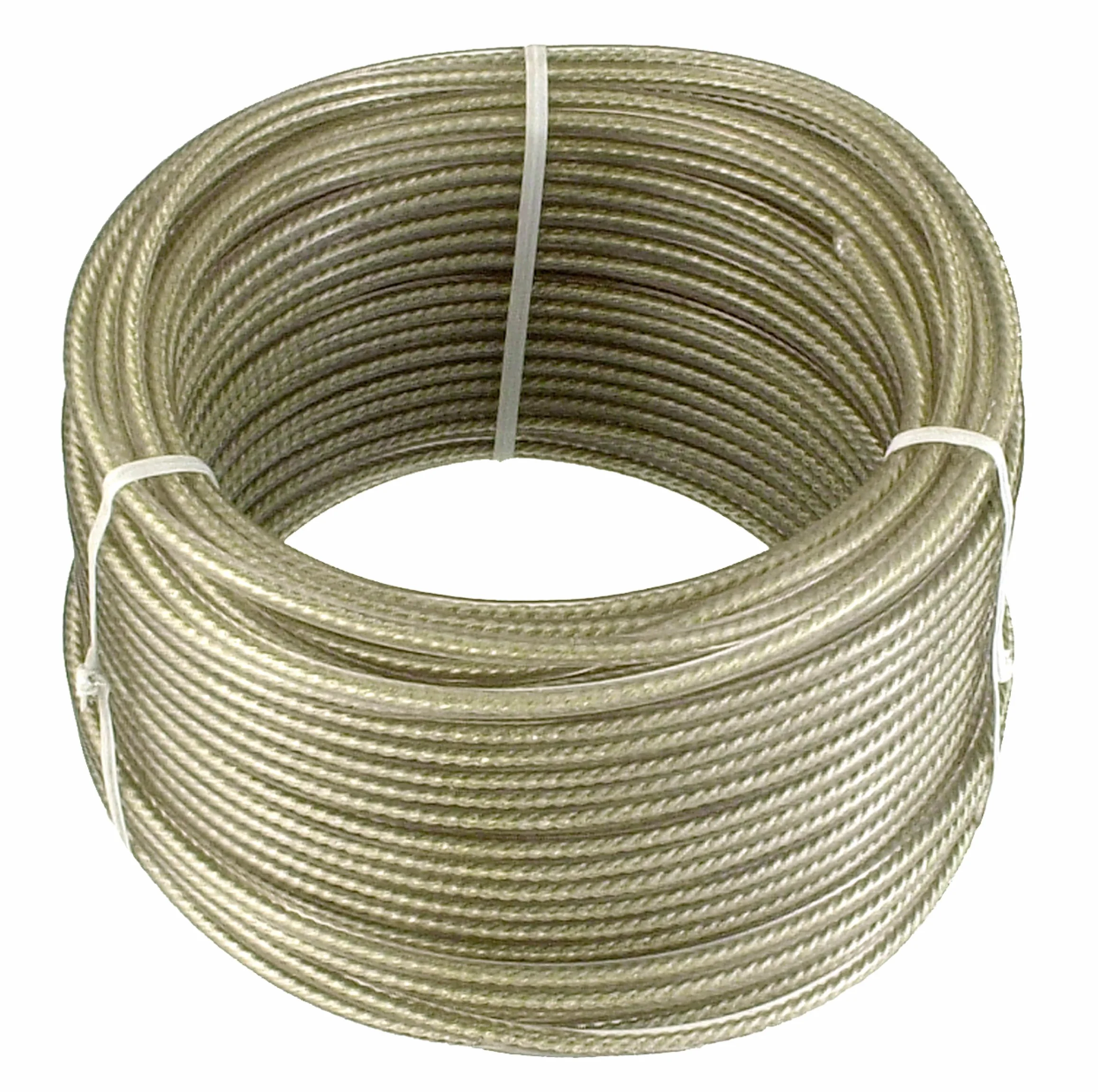 Connex DY2701391 Cavetto in acciaio, plastificato, 30 m x 3 mm