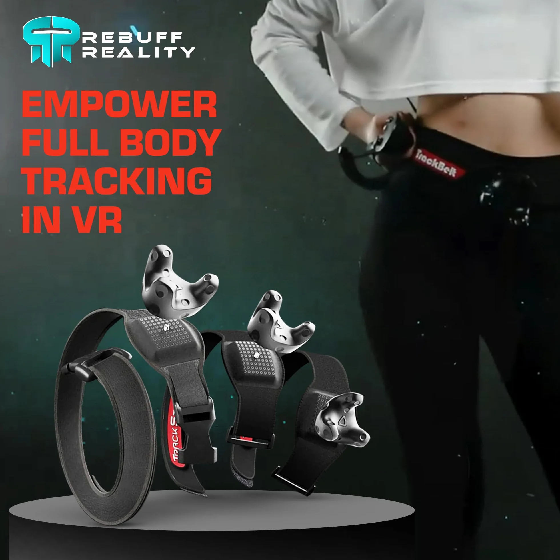 Pacchetto Full Body Tracking con 1 TrackBelt + 2 TrackStrap per tracker VIVE di VR