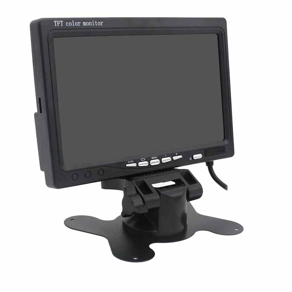 Vetrineinrete® Monitor lcd tft 7" a colori per telecamera retromarcia 7 pollici con telecomando per poggiatesta cruscotto auto macchina camper G32