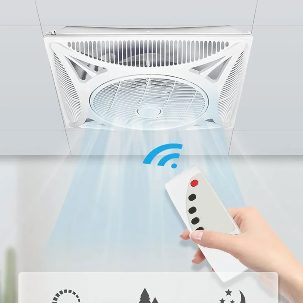 Aspiratore da Bagno, Aspiratore da Cucina da Soffitto Incorporato con Griglia Frontale ad Alta Potenza Grande Volume d'Aria per Bagno/Cucina/Soggiorno/Commerciale