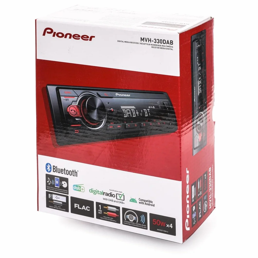 Autoradio Bluetooth e Dab di Pioneer, nero
