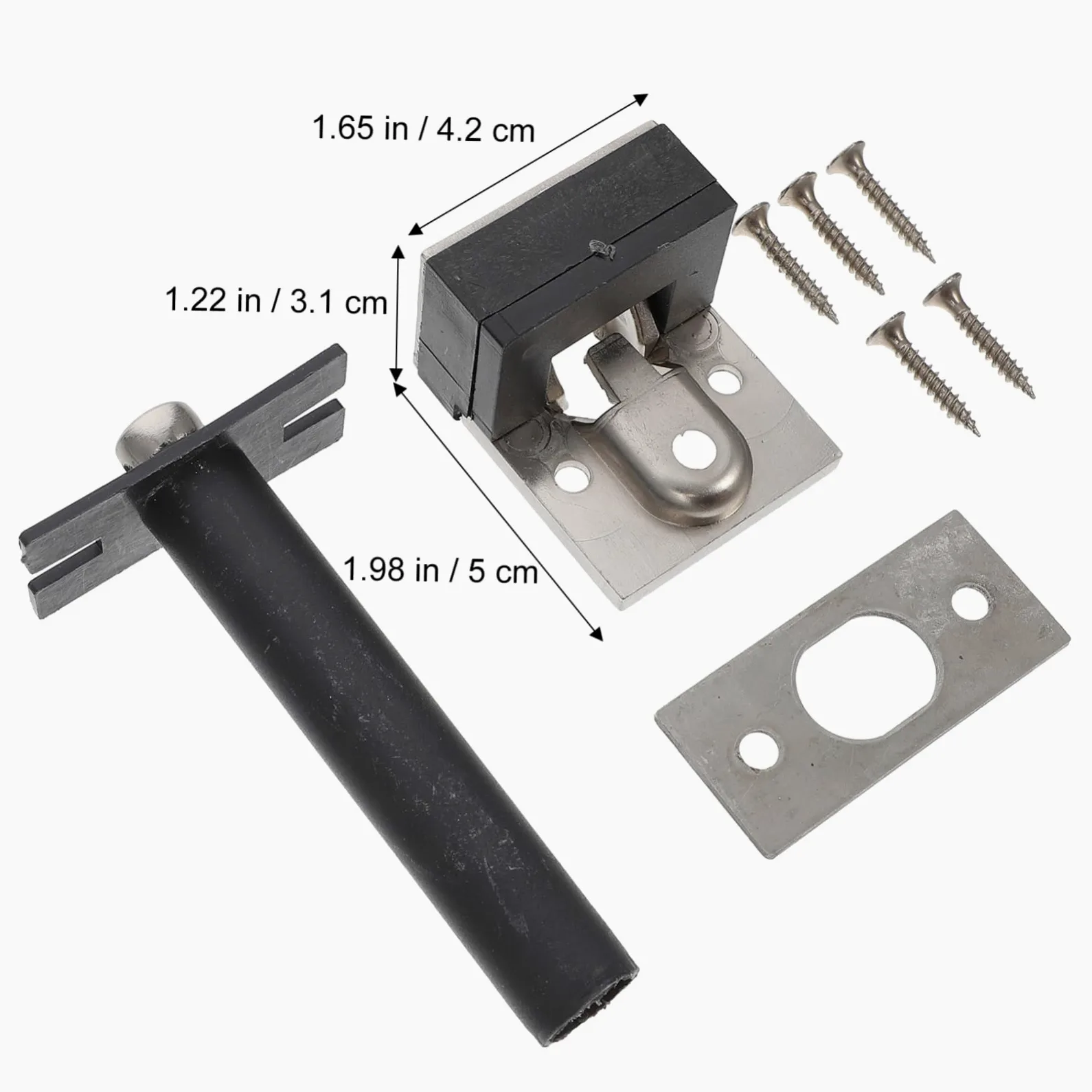 2sets Serrature Catena Antifurto Lega Di Zinco Con Chiusura Sicura Per Porte Per Case e Strutture Ricettive