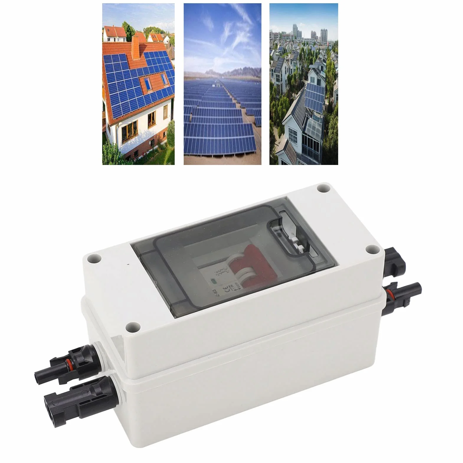 Il Commutatore Solare di Connessione di DC500V, Mini Interruttore con IP65 Impermeabile la Scatola di Distribuzione per Sia Sulla Griglia Che Fuori I Sistemi Fotovoltaici (40A)