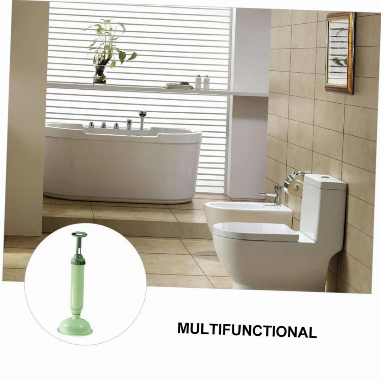 YARNOW Stura Water a Pressione per WC, Stura WC Professionale in PVC e Acciaio Inox, 2 Pezzi, Elimina Blocchi in Casa e Ufficio